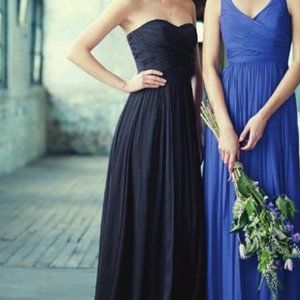 NWT J. Crew Arabelle Silk Chiffon Gown in Navy